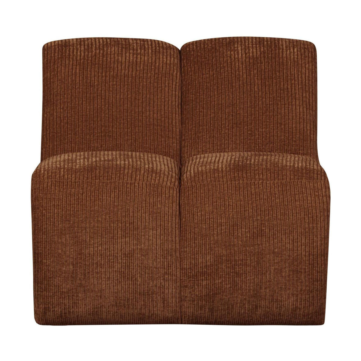 WOOOD Mojo 1-zits bank rib Roestbruin