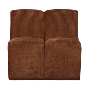 WOOOD Mojo 1-zits bank rib Roestbruin