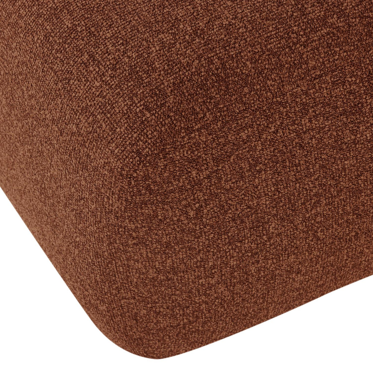 WOOOD Mojo Base poef bouclé Roestbruin