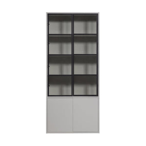 vtwonen Basic 4-deurs vitrinekast Mist