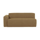WOOOD Mojo Base 2-zits bank arm links bouclé Geel/Bruin