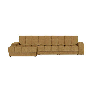WOOOD Second Date chaise longue bank links velvet Goudgeel