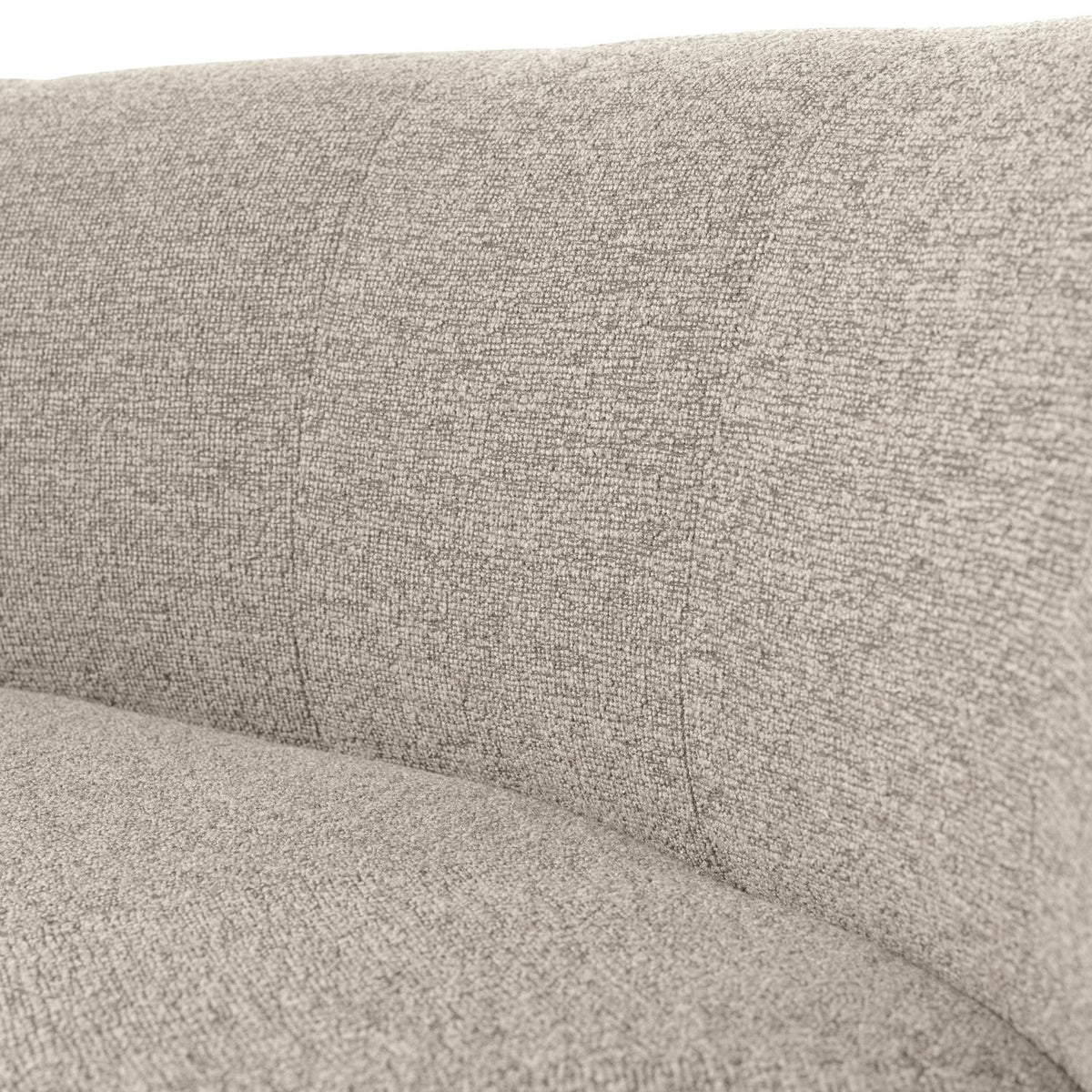 WOOOD Mojo Base eetbank halfronde hoek rugleuning bouclé Beige