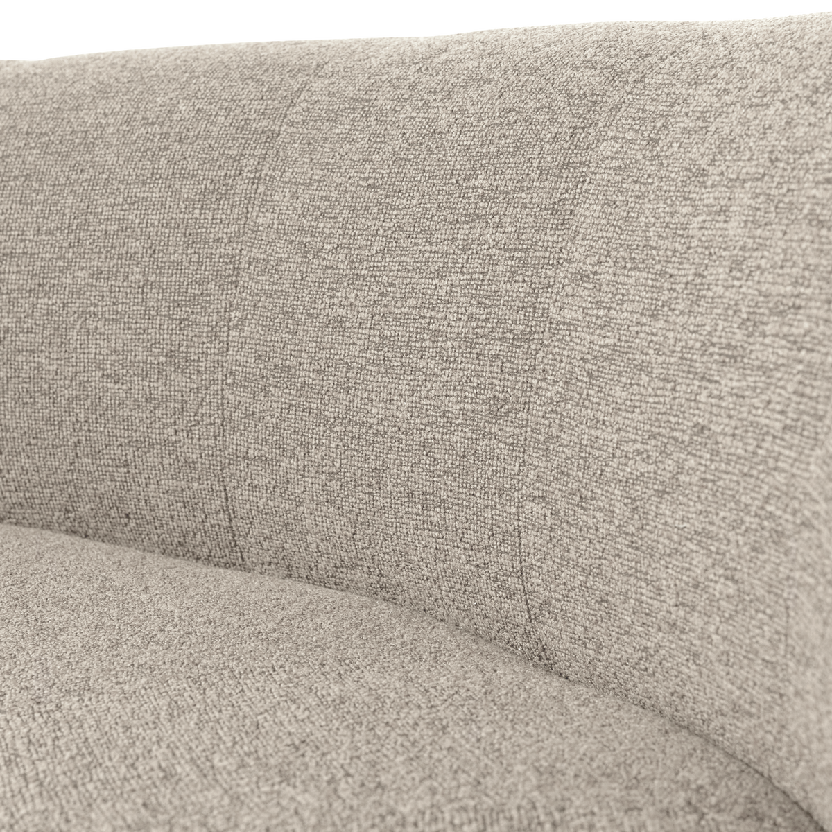WOOOD Mojo Base eetbank halfronde hoek rugleuning bouclé Beige