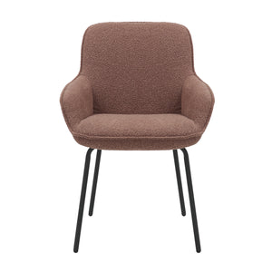 HelloChair HC04 Bloss eetkamerstoel vierpoot zwart Roze