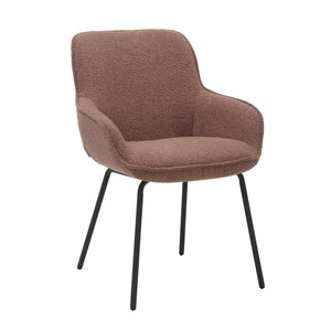 HelloChair HC04 Bloss eetkamerstoel vierpoot zwart Roze
