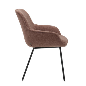 HelloChair HC04 Bloss eetkamerstoel vierpoot zwart Roze