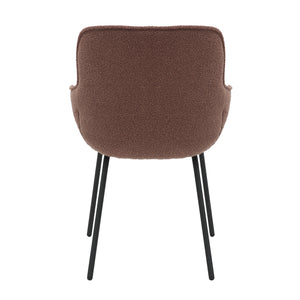 HelloChair HC04 Bloss eetkamerstoel vierpoot zwart Roze