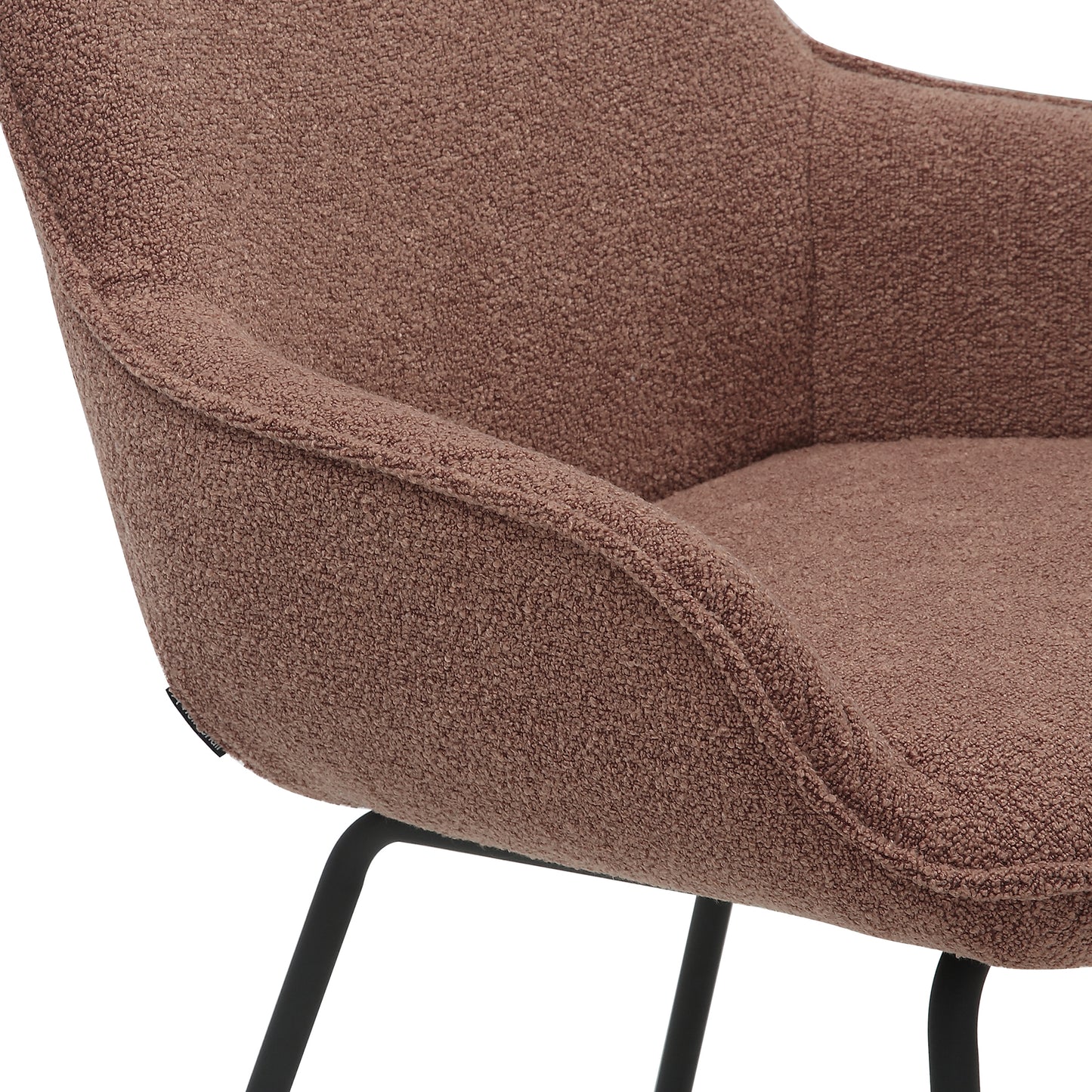 HelloChair HC04 Bloss eetkamerstoel vierpoot zwart Roze