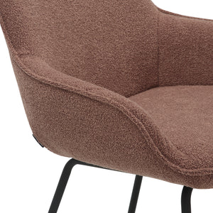 HelloChair HC04 Bloss eetkamerstoel vierpoot zwart Roze