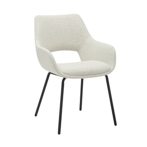 HelloChair HC02 Nowi eetkamerstoel vierpoot zwart Monza Naturel
