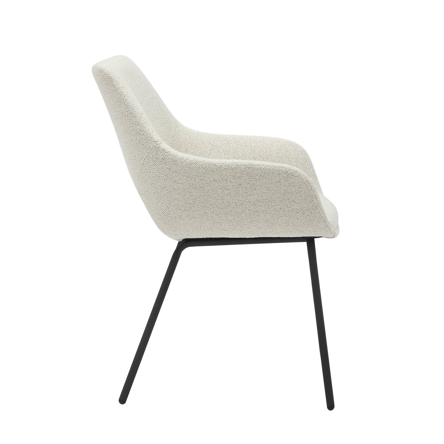 HelloChair HC02 Nowi eetkamerstoel vierpoot zwart Monza Naturel
