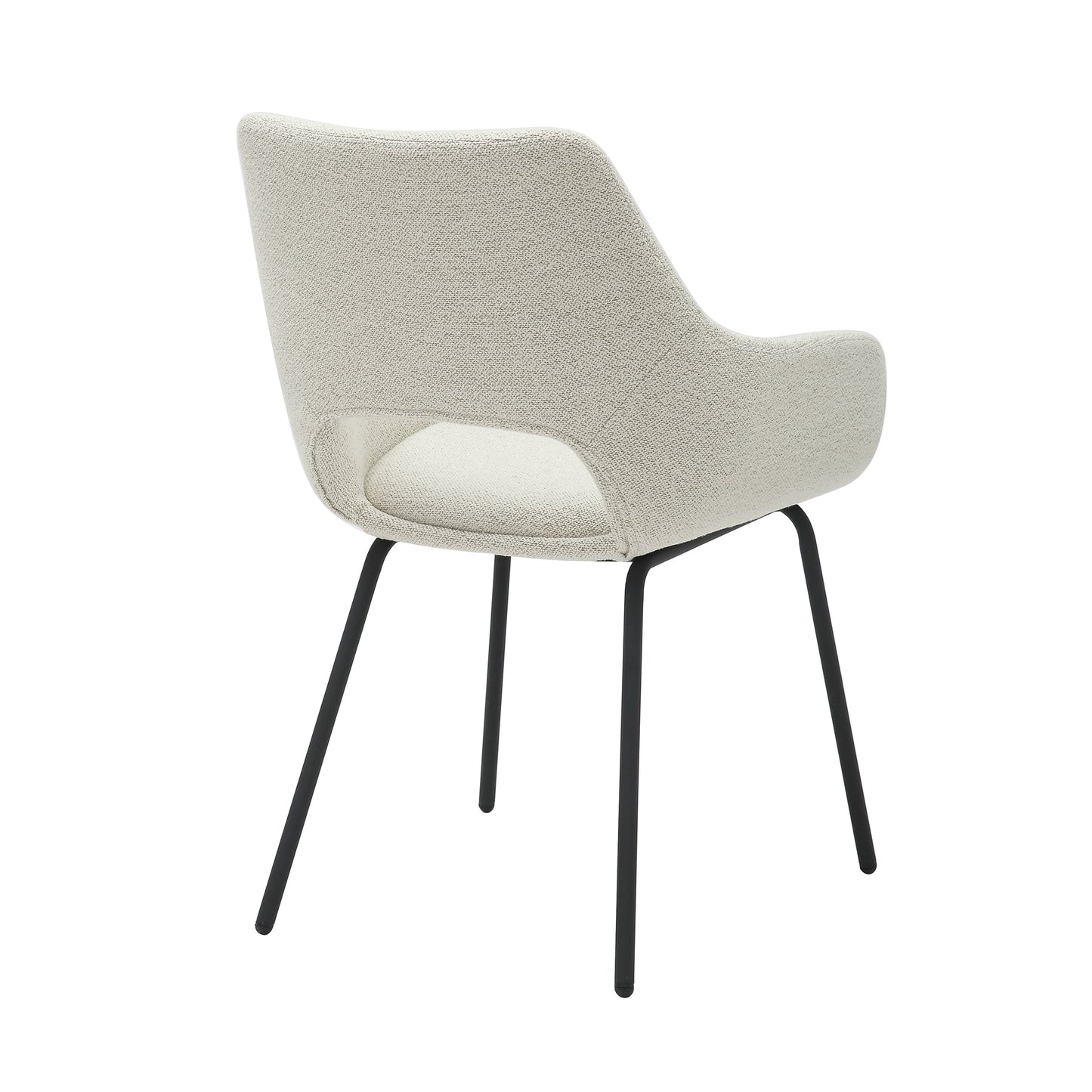 HelloChair HC02 Nowi eetkamerstoel vierpoot zwart Monza Naturel