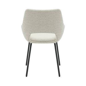 HelloChair HC02 Nowi eetkamerstoel vierpoot zwart Monza Naturel