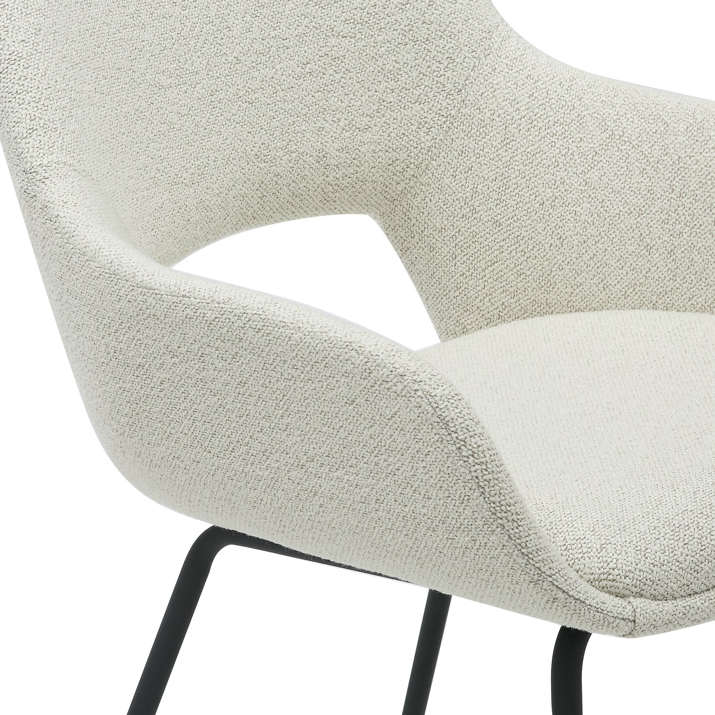 HelloChair HC02 Nowi eetkamerstoel vierpoot zwart Monza Naturel