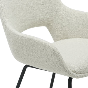 HelloChair HC02 Nowi eetkamerstoel vierpoot zwart Monza Naturel