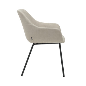 HelloChair HC03 Rave eetkamerstoel vierpoot zwart Fabb Bjorn Crème