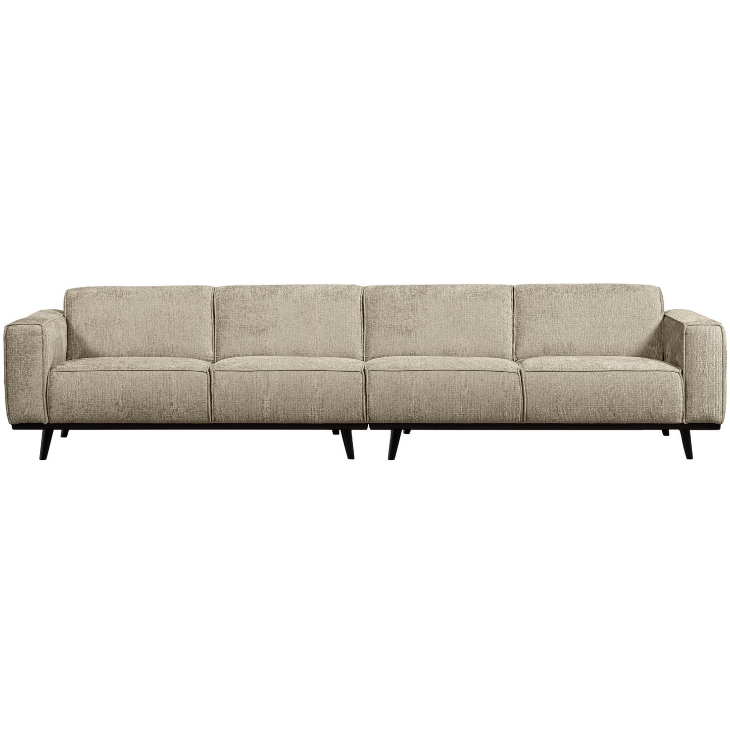 WOOOD Statement XL 4-zits bank 372 cm Structure Velvet Wheatfield