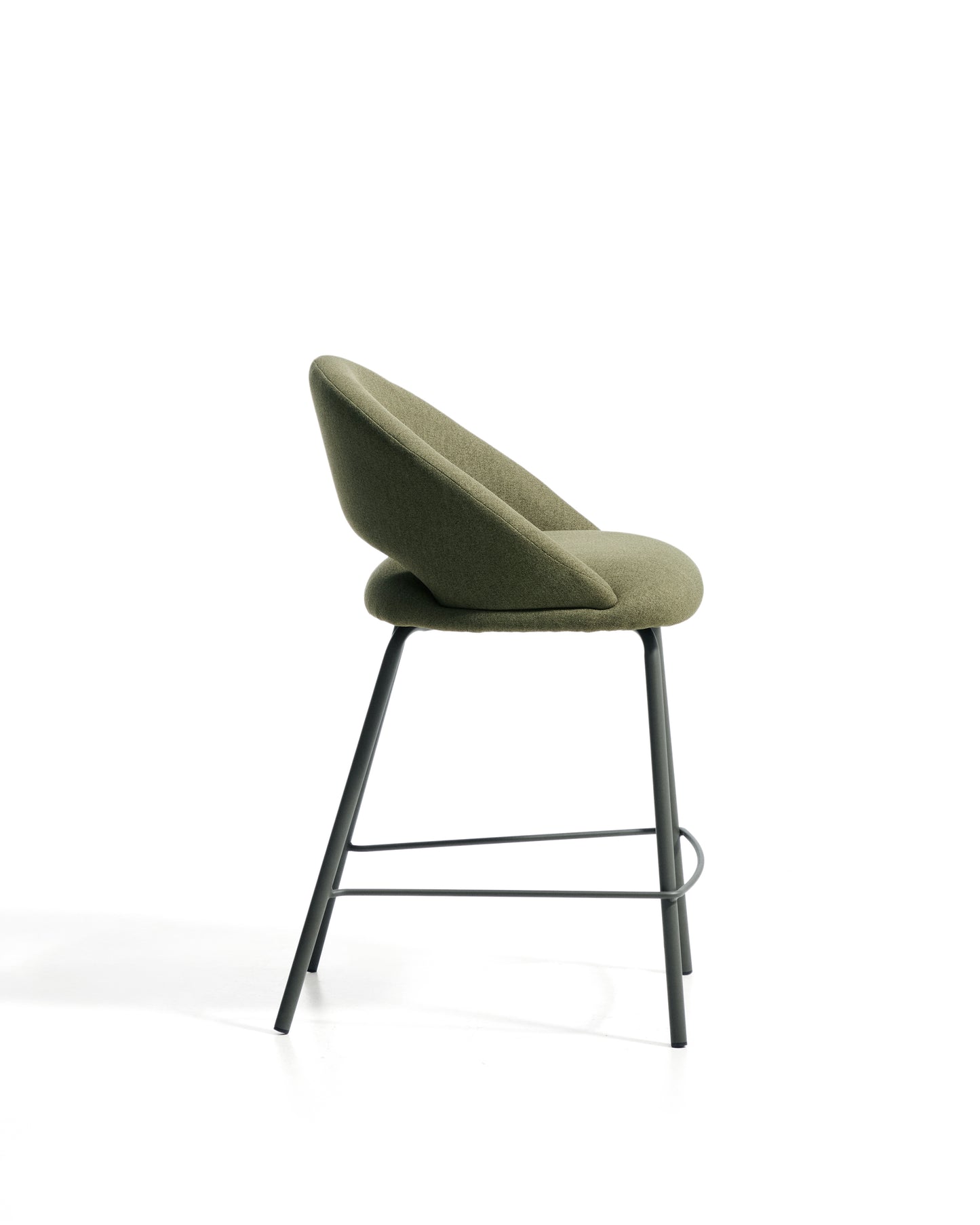 Kave Home Bonali barkruk H65 chenille Green