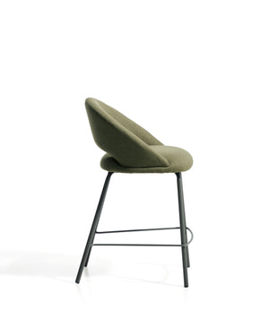Kave Home Bonali barkruk H65 chenille Green