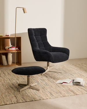 Kave Home Teryl voetenbank Dark blue