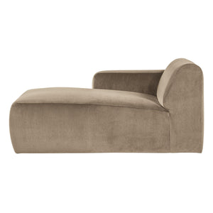 WOOOD Mojo Base chaise longue bank arm links velvet Khaki
