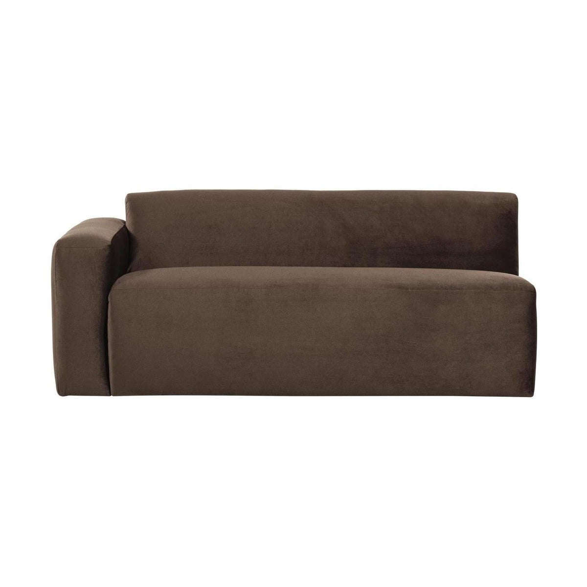 WOOOD Mojo Base 2-zits bank arm links velvet Bruin