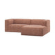 WOOOD Bean chaise longue bank rechts Terra melange