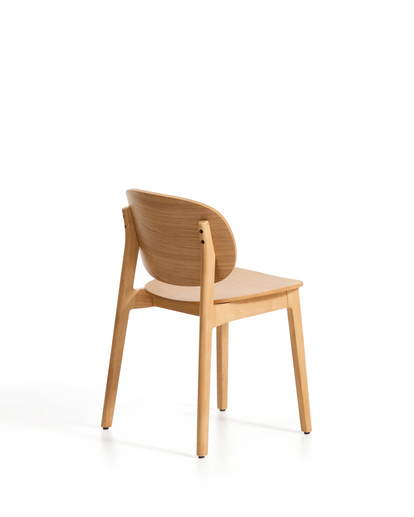 Kave Home Ludara eetkamerstoel eikenhout Beige