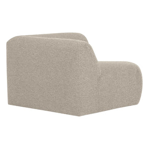 WOOOD Mojo Base bank hoekelement recht bouclé Beige Melange