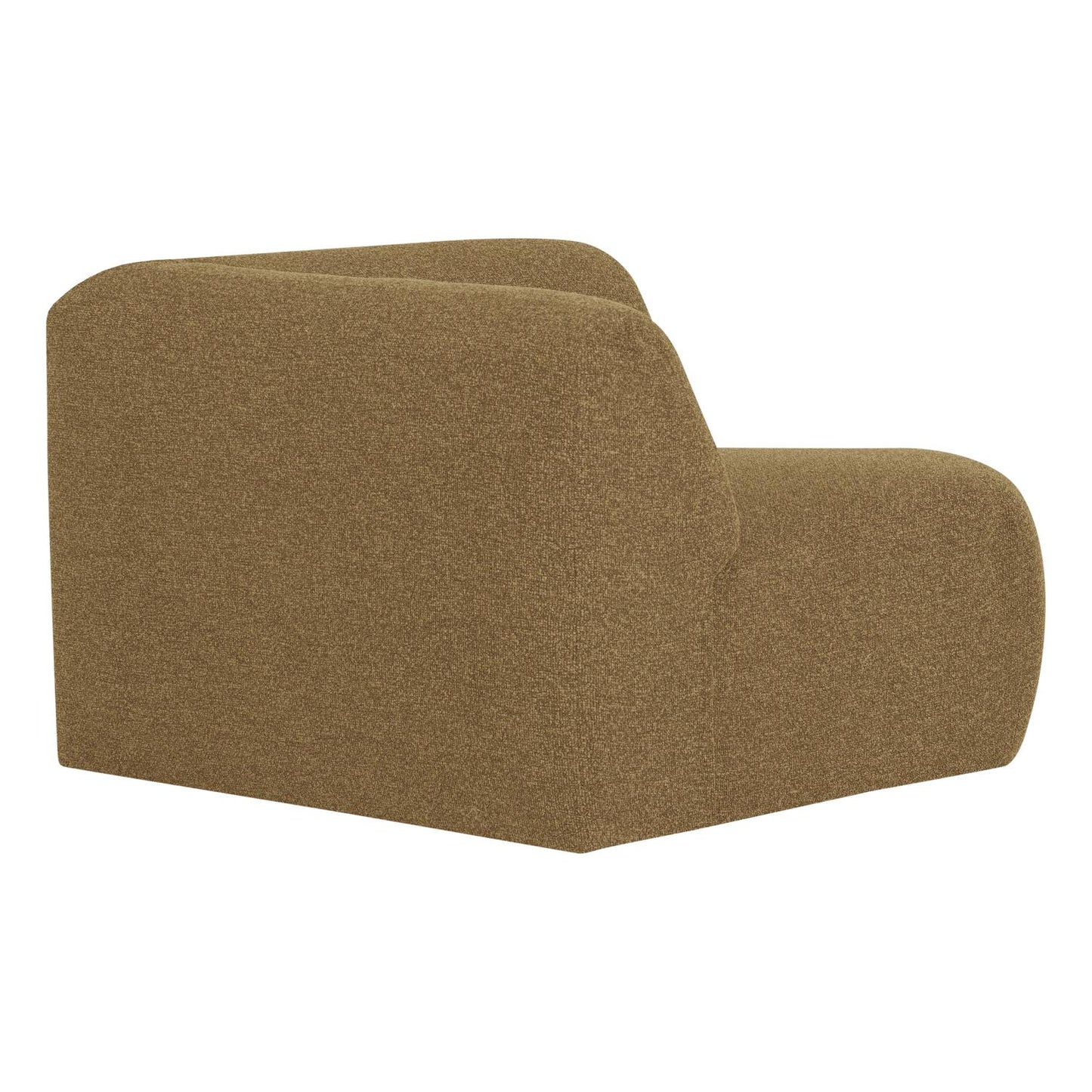 WOOOD Mojo Base bank hoekelement recht bouclé Geel/Bruin