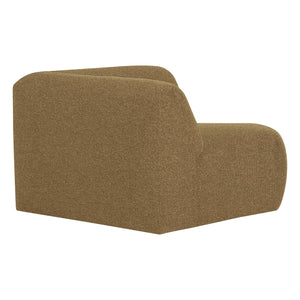 WOOOD Mojo Base bank hoekelement recht bouclé Geel/Bruin