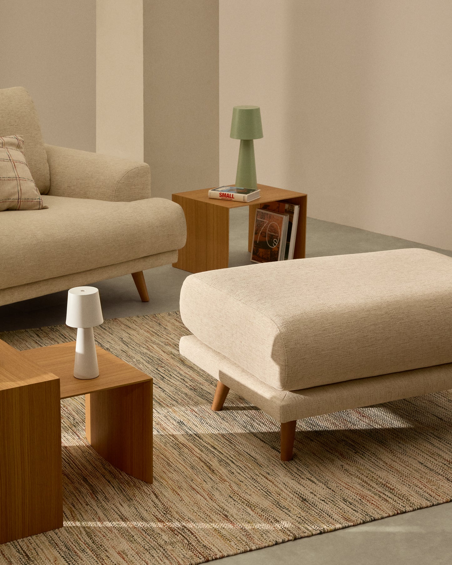 Kave Home Litto bijzettafel set van 3 Naturel