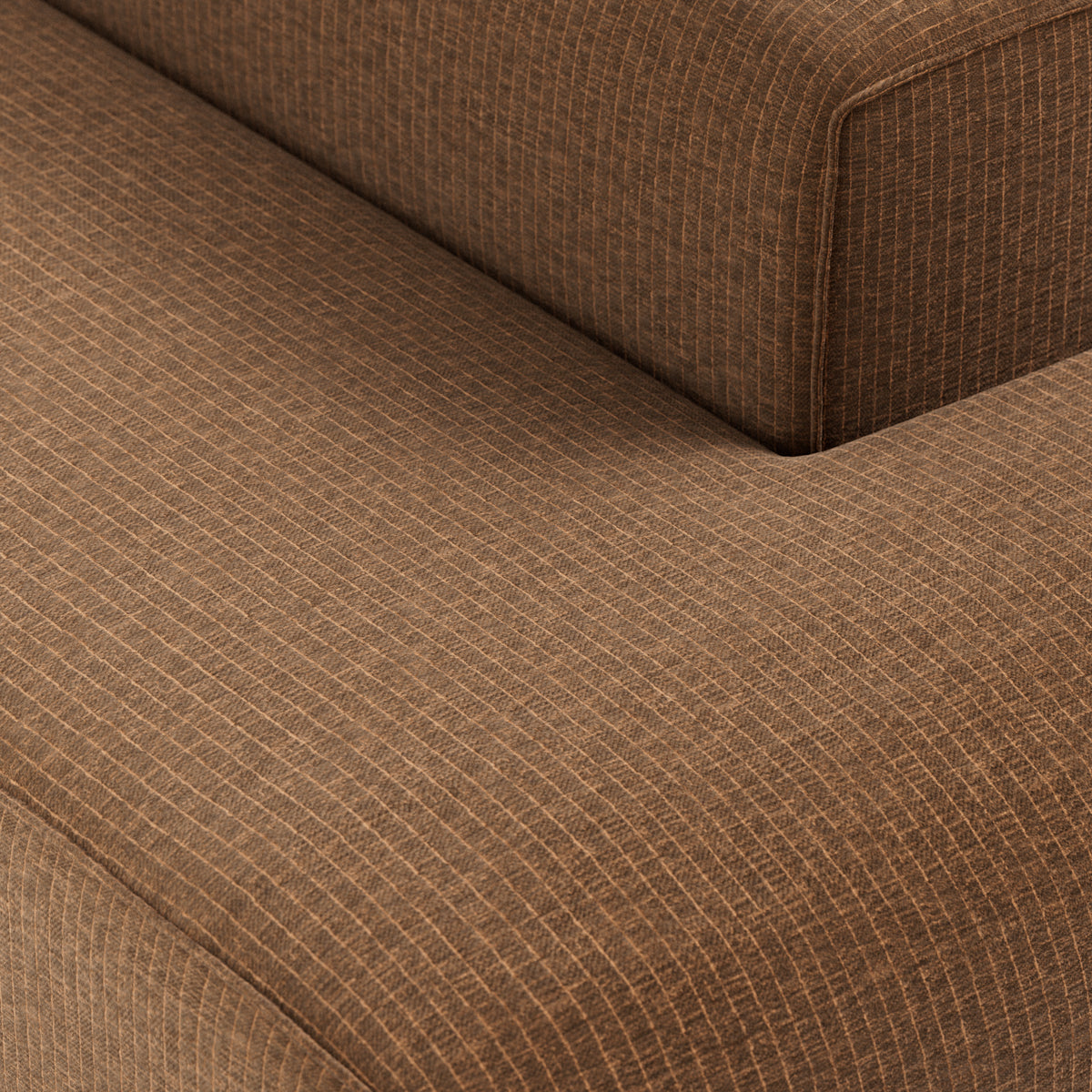 HKliving Flake bank right longchair Corduroy Velvet Aged Gold