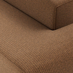 HKliving Flake bank right longchair Corduroy Velvet Aged Gold