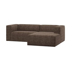 WOOOD Bean chaise longue bank rechts Bruin Melange