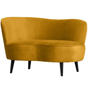 WOOOD Sara lounge fauteuil links velvet Oker