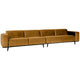 WOOOD Statement XL 4-zits bank 372 cm Velvet Honinggeel