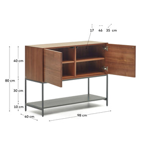 Kave Home Vedrana dressoir walnoot