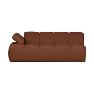 WOOOD Mojo 2-zits bank arm links bouclé Roestbruin Melange