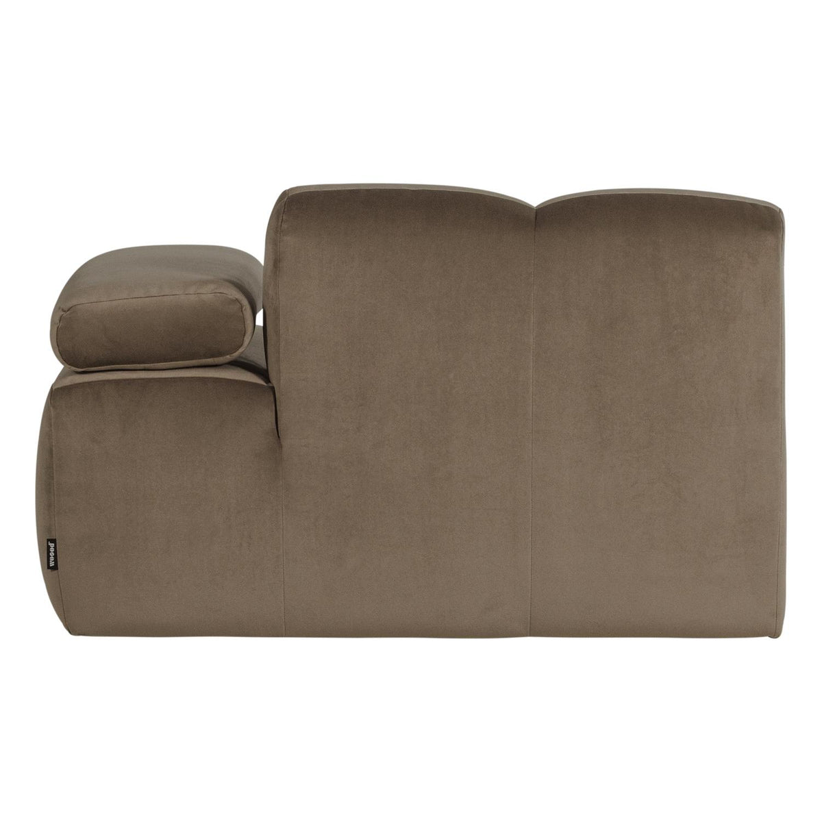 WOOOD Mojo 1-zits bank arm rechts velvet Taupe
