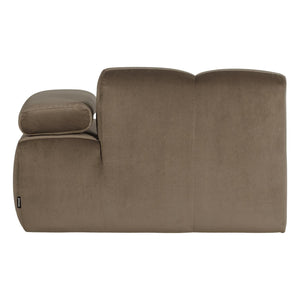 WOOOD Mojo 1-zits bank arm rechts velvet Taupe