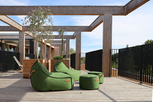 SACKit Cobana zitzak en poef Brown