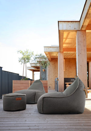 SACKit Cobana zitzak en poef Brown