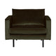 WOOOD Rodeo fauteuil velvet Donkergroen