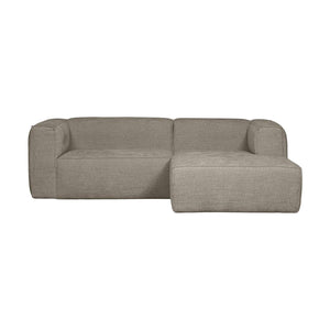 WOOOD Bean chaise longue bank rechts Grove Melange Travertin