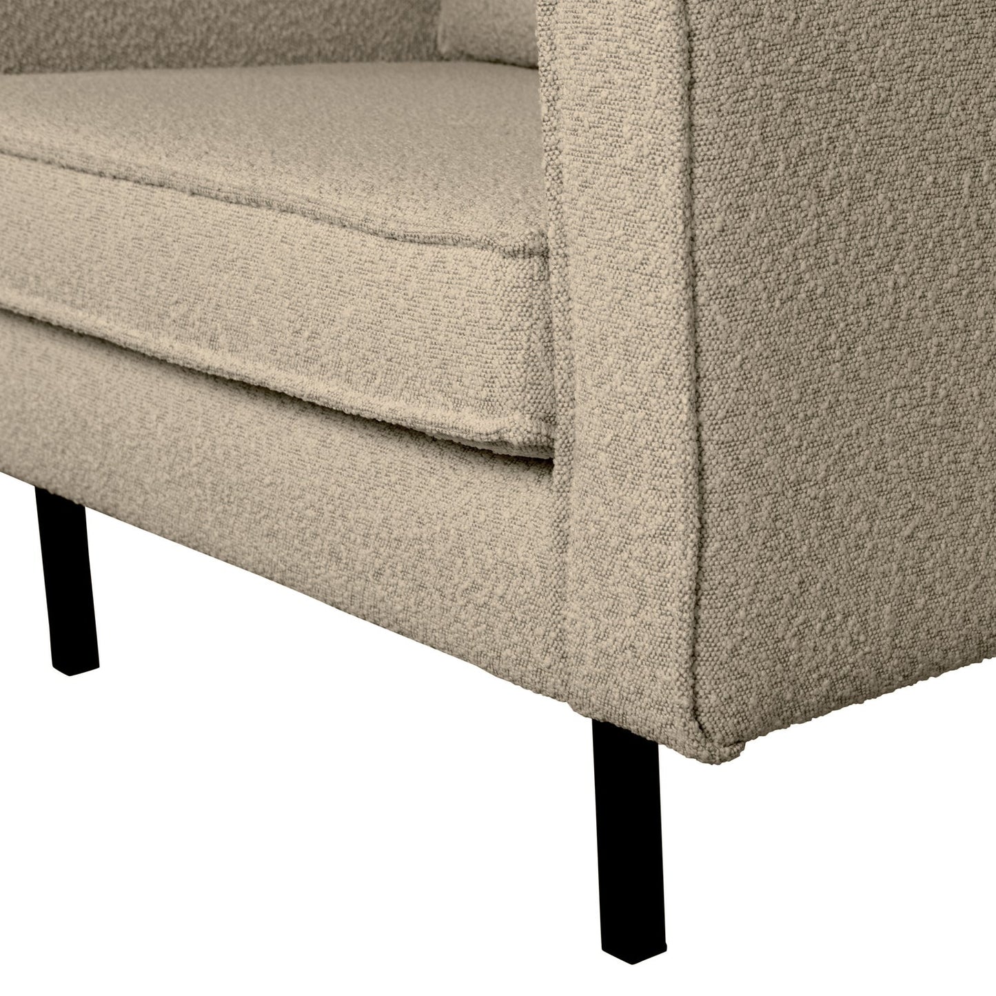 WOOOD Rodeo fauteuil bouclé Beige