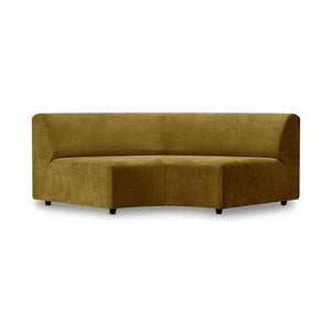 HKliving Jax bank round Royal Velvet Olive
