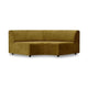 HKliving Jax bank round Royal Velvet Olive