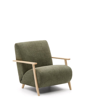 Kave Home Meghan fauteuil Groen naturel
